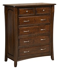 #42541: Chest of Drawers shown --- Sap Cherry finished with Rich Tobacco: OCS-228