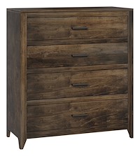 #42578: 4 Drawer Chest shown --- Br Maple finished with Shadow: FC-24427