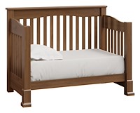 #42586: Toddler Bed Conversion Kit - For Slat Back Crib shown with #42585: Crib - Slat Back  --- Br Maple finished with Almond: FC-42000