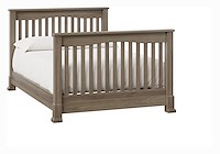 #42587: Full Bed Rail Conversion Kit - For Slat Back Crib shown with #42585: Crib - Slat Back  --- Br Maple 