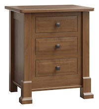 #42591: Nightstand shown --- Br Maple finished with Almond: FC-42000