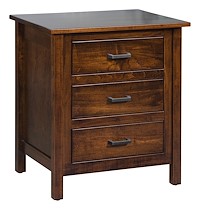 #42604: Nightstand shown --- Br Maple finished with Asbury Brown: FC-7992