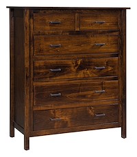 #42605: Chest of Drawers shown --- Br Maple finished with Asbury Brown: FC-7992