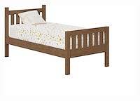 #42609: Bunk Bed - Twin over Twin - with Ladder shown --- Bottom Bed Shown --- Br Maple finished with Almond: FC-42000