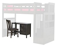 #42639: Desk with Drawers shown --- Oak finished with Dark Antique Slate: FC-30529