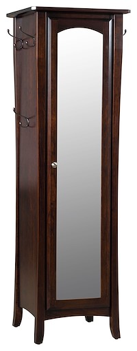 #42645: Hat Cabinet shown --- Sap Cherry finished with Burnt Umber: FC-10748