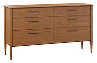 #43159: 68" Dresser shown --- Sap Cherry finished with Chestnut: FC-104