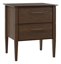 #43165: 2 Drawer Nightstand shown --- Sap Cherry finished with Cocoa: OCS-122