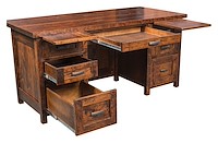 #43243: Executive Desk shown --- Shown open --- Rs Cherry finished with Asbury: OCS-117