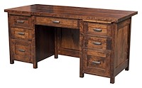 #43245: Santa Fe - Double Pedestal Desk