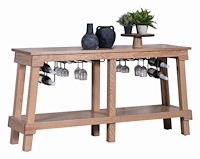 #43282: Sideboard - Wine Rack and Glass Holder shown