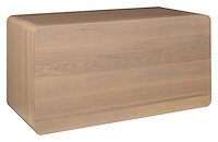 #43304: Executive Desk shown --- Back View Shown --- White Oak finished with Latte: OCS-138