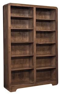 #43335: 48 Wide - Open - 72 Tall shown --- Br Maple finished with Lite Cocoa: AMS-43747