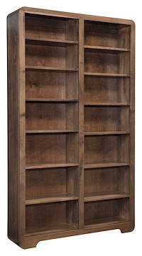 #43336: 48 Wide - Open - 84 Tall shown --- Br Maple finished with Lite Cocoa: AMS-43747