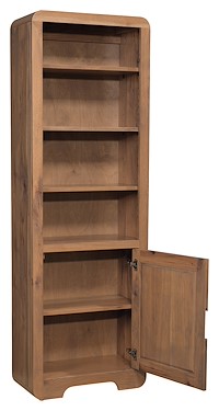 #43341: 24 Wide - Bottom Door - 72 Tall shown --- Shown open --- Rs Hickory finished with Tundra: OCS-133
