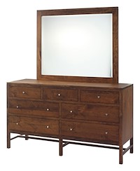 #4334: Dresser Mirror shown with #4333: Dresser  --- Rs Cherry finished with Michaels: OCS-113