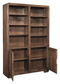 #43353: 48 Wide - Bottom Doors - 72 Tall shown --- Br Maple finished with Lite Cocoa: AMS-43747