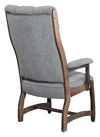 #43380: Client Arm Chair shown --- Back Shown --- Br Maple finished with Cocoa: OCS-122