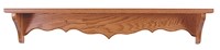 #6427: Oak Shelf shown --- Optional Curveback Shown