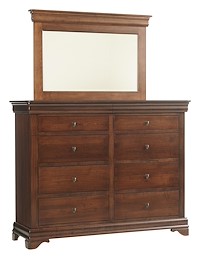 #8179: Mirror shown with #8178: High Dresser  --- Rs Cherry finished with Rich Cherry: OCS-227