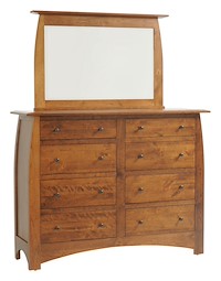 #8203: Mirror shown with #8202: High Dresser  --- Rs Cherry finished with Michaels: OCS-113