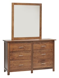 #8274: Mirror shown with #8273: Dresser - 56 Wide  --- Rs Cherry finished with Boston: OCS-111