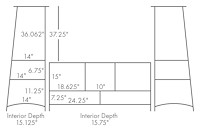 #9363: Plasma TV Tower shown --- Shown as Drawing